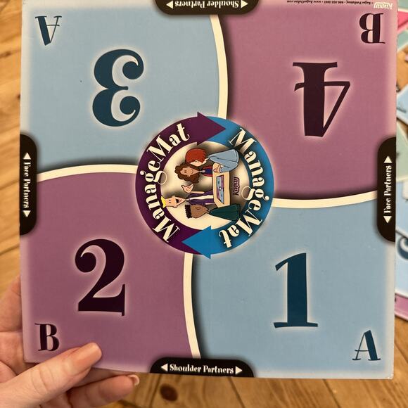 Kagan Strategy Classroom Group Table Mats 2-sided New Teacher Resources All Ages - Picture 4 of 8